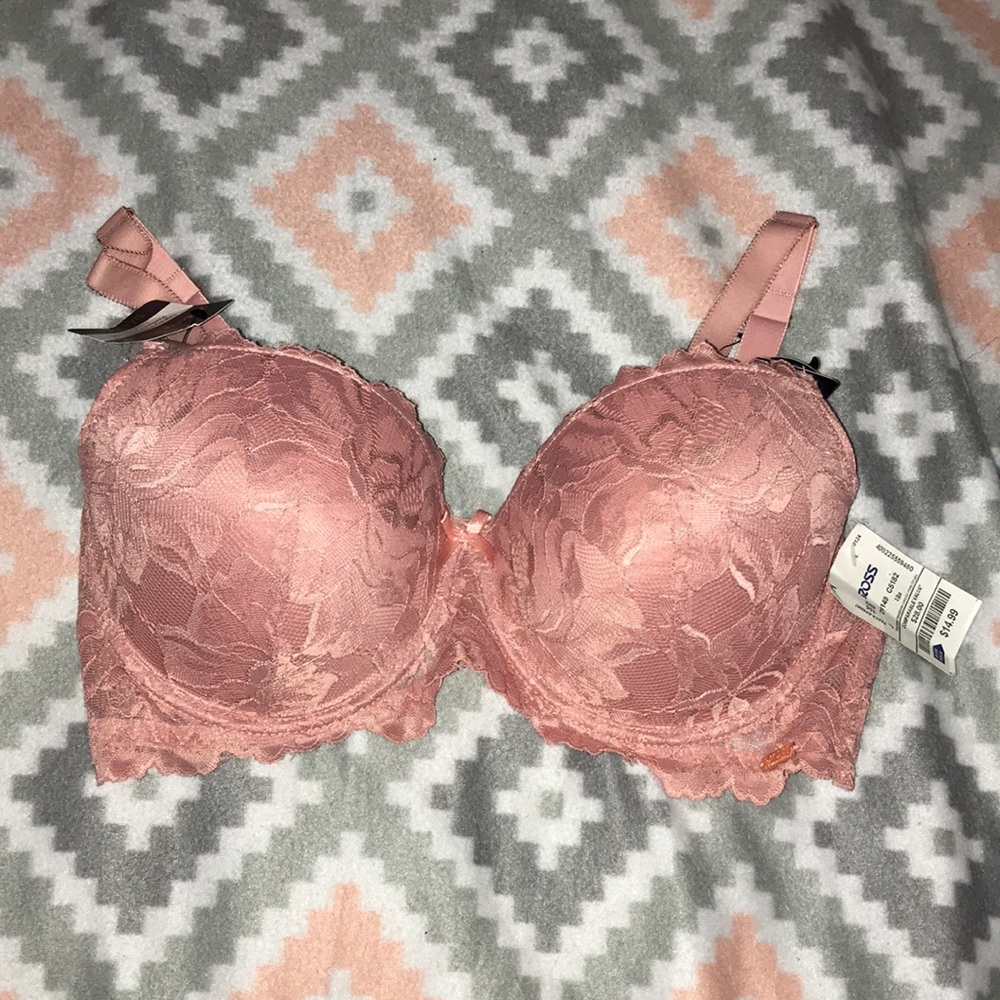 Peach bra.